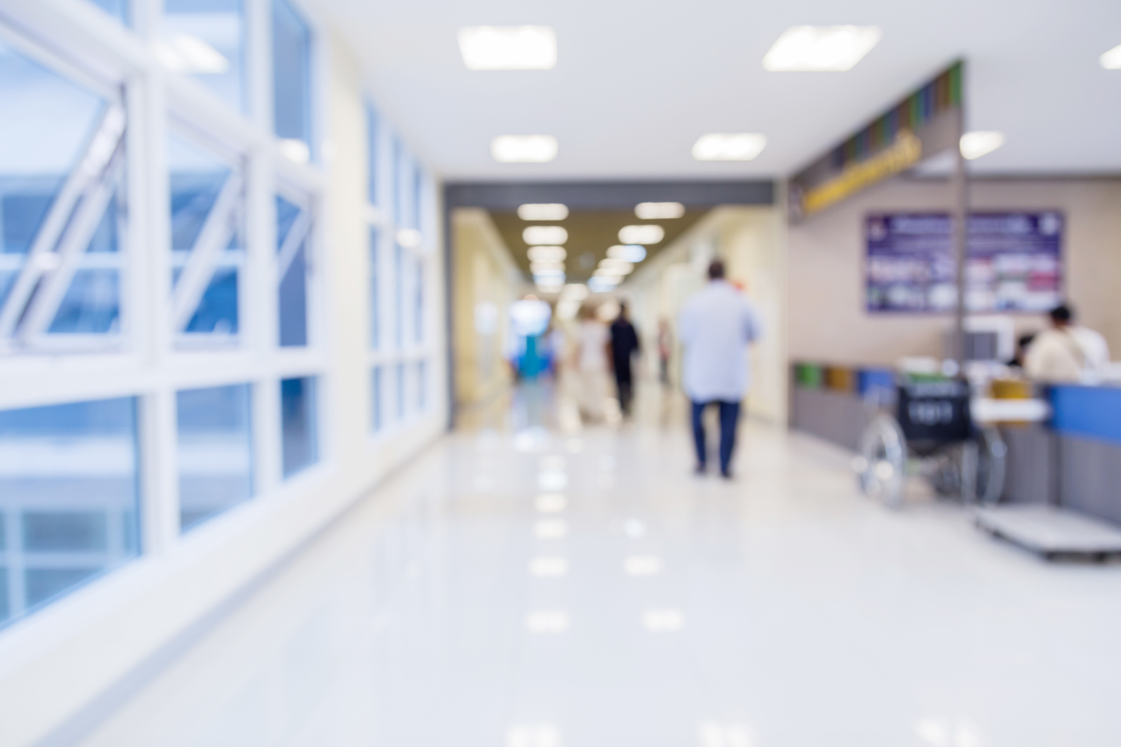 blur image background  of corridor in hospital or clinic image